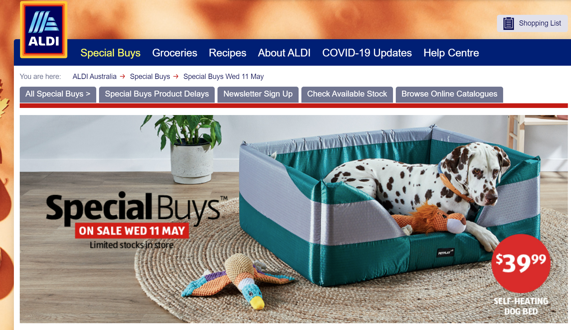 Self heating discount dog bed australia