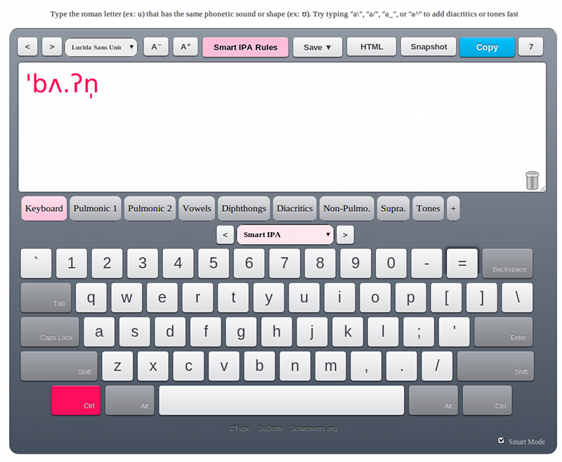 Phonemic Chart Keyboard