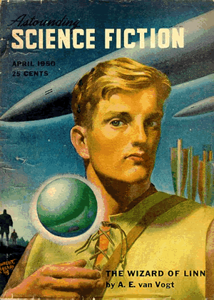 Cover of  Astounding Science Fiction, April 1950