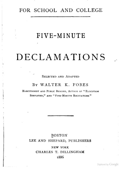 declamations