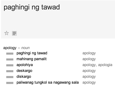 euphemism examples tagalog