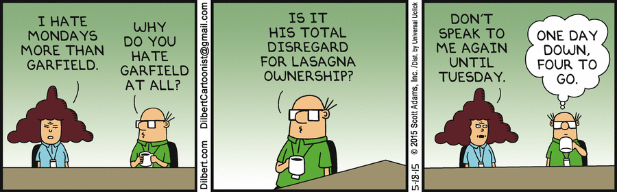 Language Log Â» Hating Mondays more than Garfield
