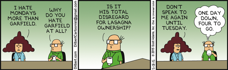 Dilbert Cartoon Porn - Language Log Â» Hating Mondays more than Garfield