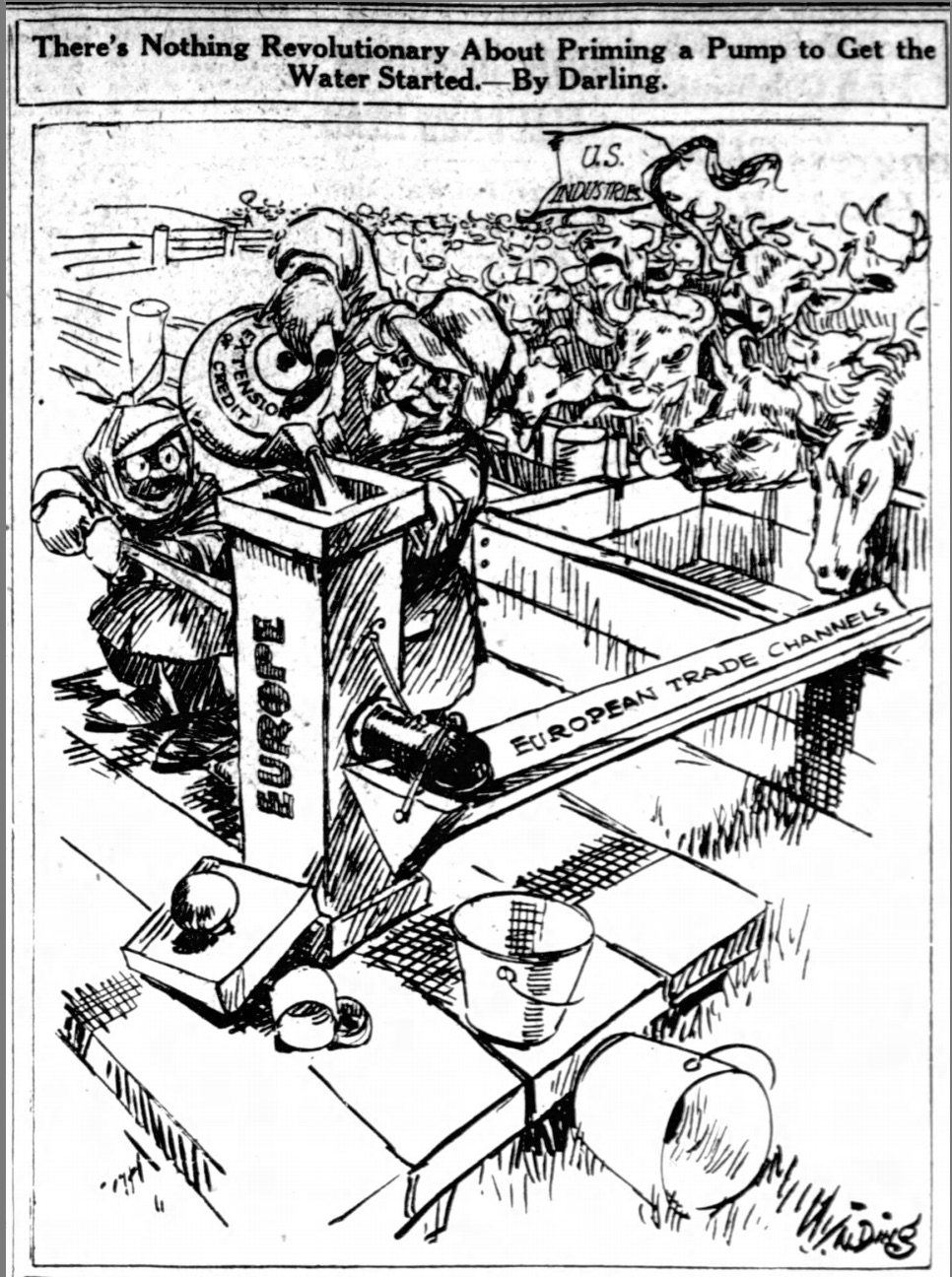 great depression political cartoons 1930