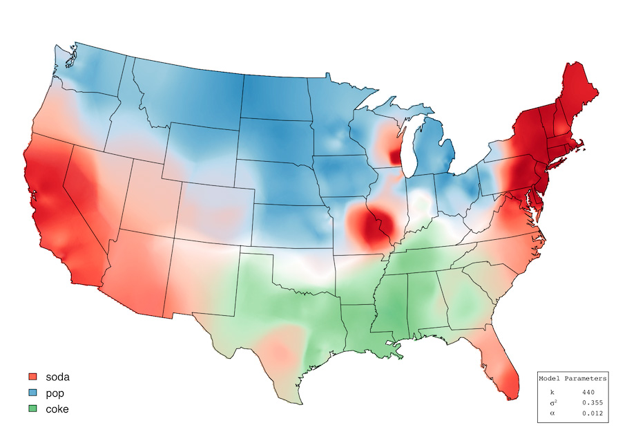 Dialect Map Of American English Language Log » About Those Dialect Maps Making The Rounds…